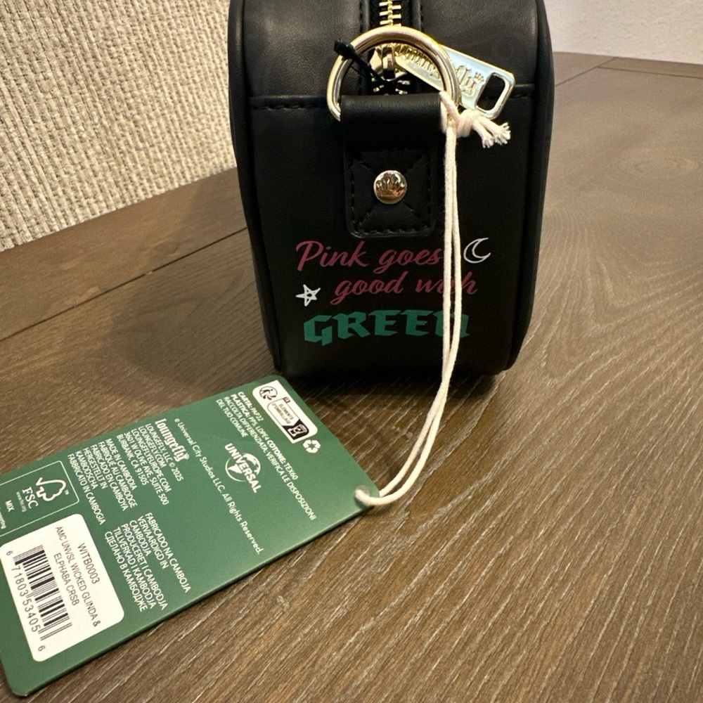 NWT Loungefly Universal Wicked Glinda & Elphaba Crossbody Bag - Picture 4 of 6